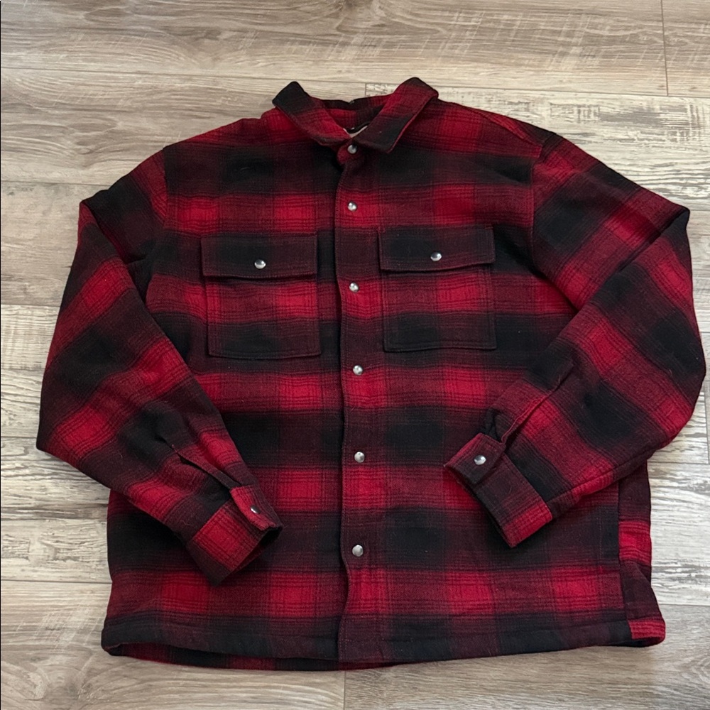 Old Navy thick fleece lined flannel jacket